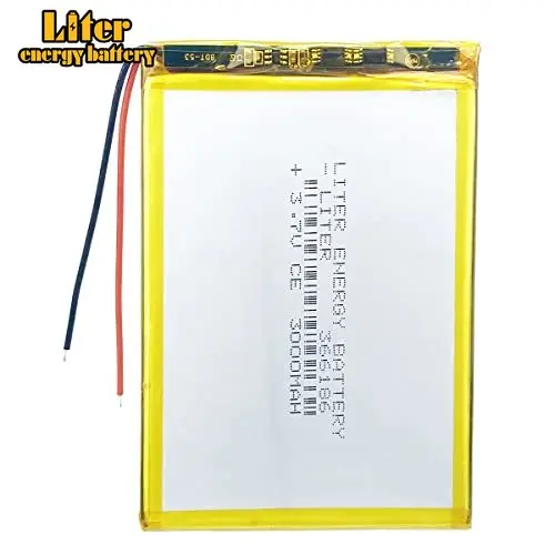 100pcs Liter 3.7V 3000mAh 366186 Lipo Battery for Medical equipment Mechanical keyboard Tablet computer