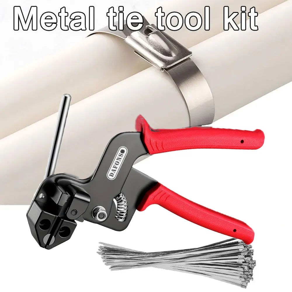 

Metal Cable Tie Gun Stainless Steel Cutter Tools For Fastening Cutting Cable Ties Zip Tie Tension Zip Wrap Self-Locking Ties