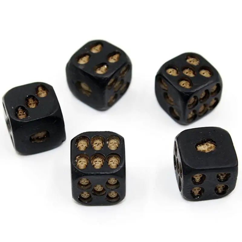 Black Dice Game New Strange Leisure Toy Dice New Strange Devil Luxury Bar Handmade Party Dike Leisure Bar Table Toy Poker