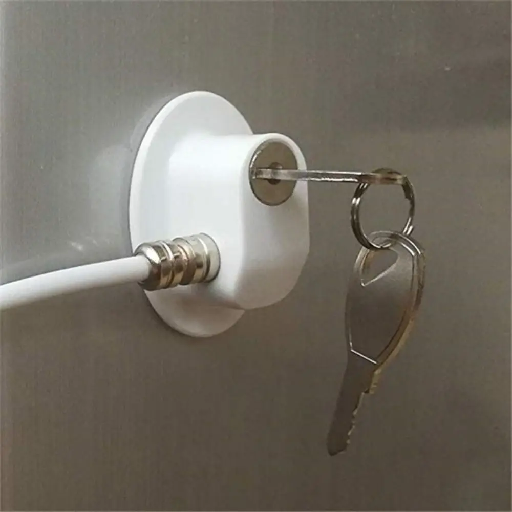 Cavo in acciaio inossidabile Blocco di sicurezza per bambini Blocco autoadesivo a prova di bambini senza punzonatura Forte protezione di fissaggio