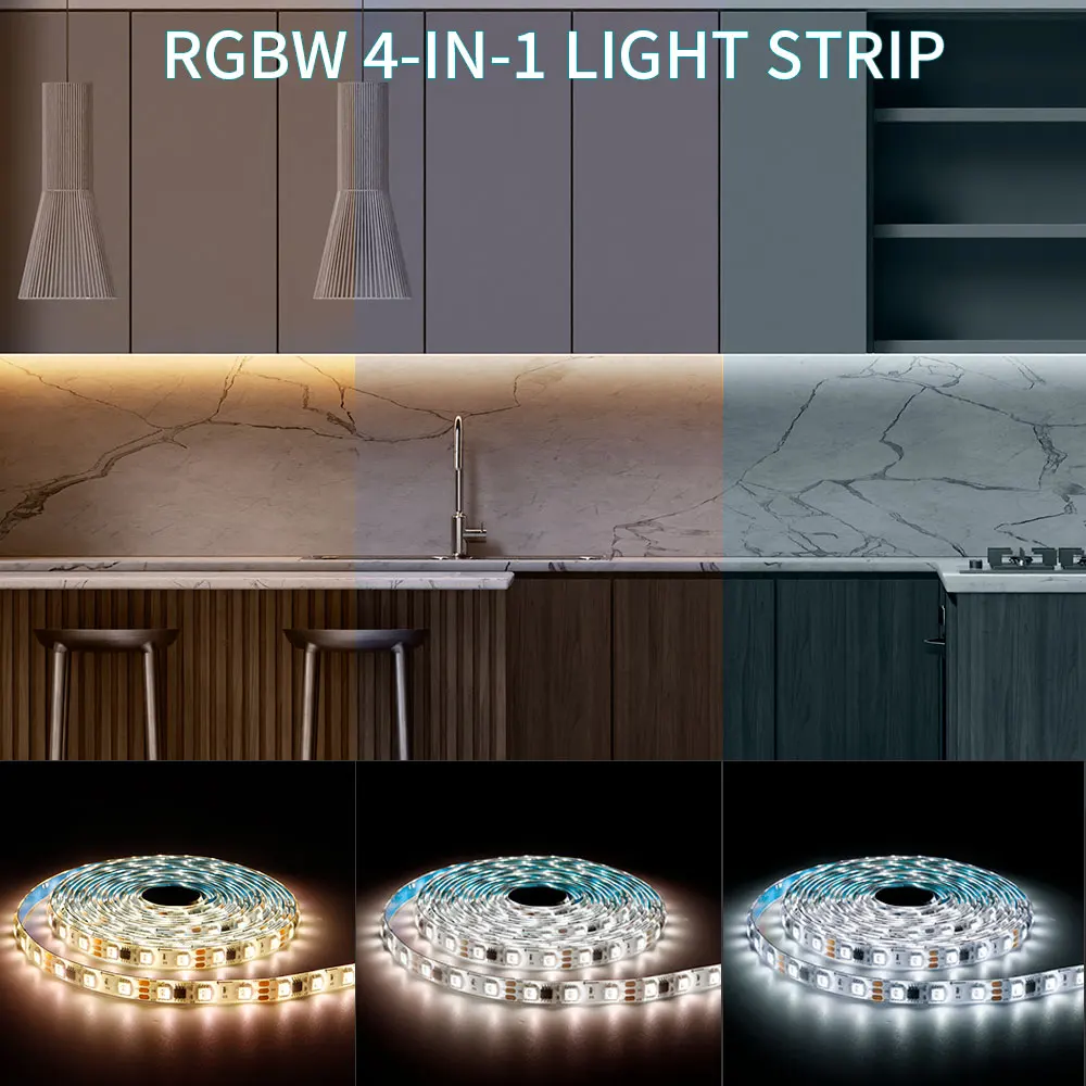 Imagem -05 - Endereçáveis Led Strip Lights em Semelhante Sk6812 Ws2811 Rgbw Rgbnw Rgbww 60pixels Leds m 5050 Ip30 65 67 dc 12v 24v Ws2814