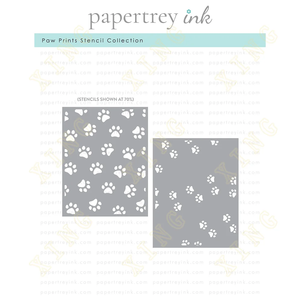 

Paw Prints Stencil Layering Stencils Painting DIY Scrapbook Coloring Embossing Paper Card Album Craft Decorative Template