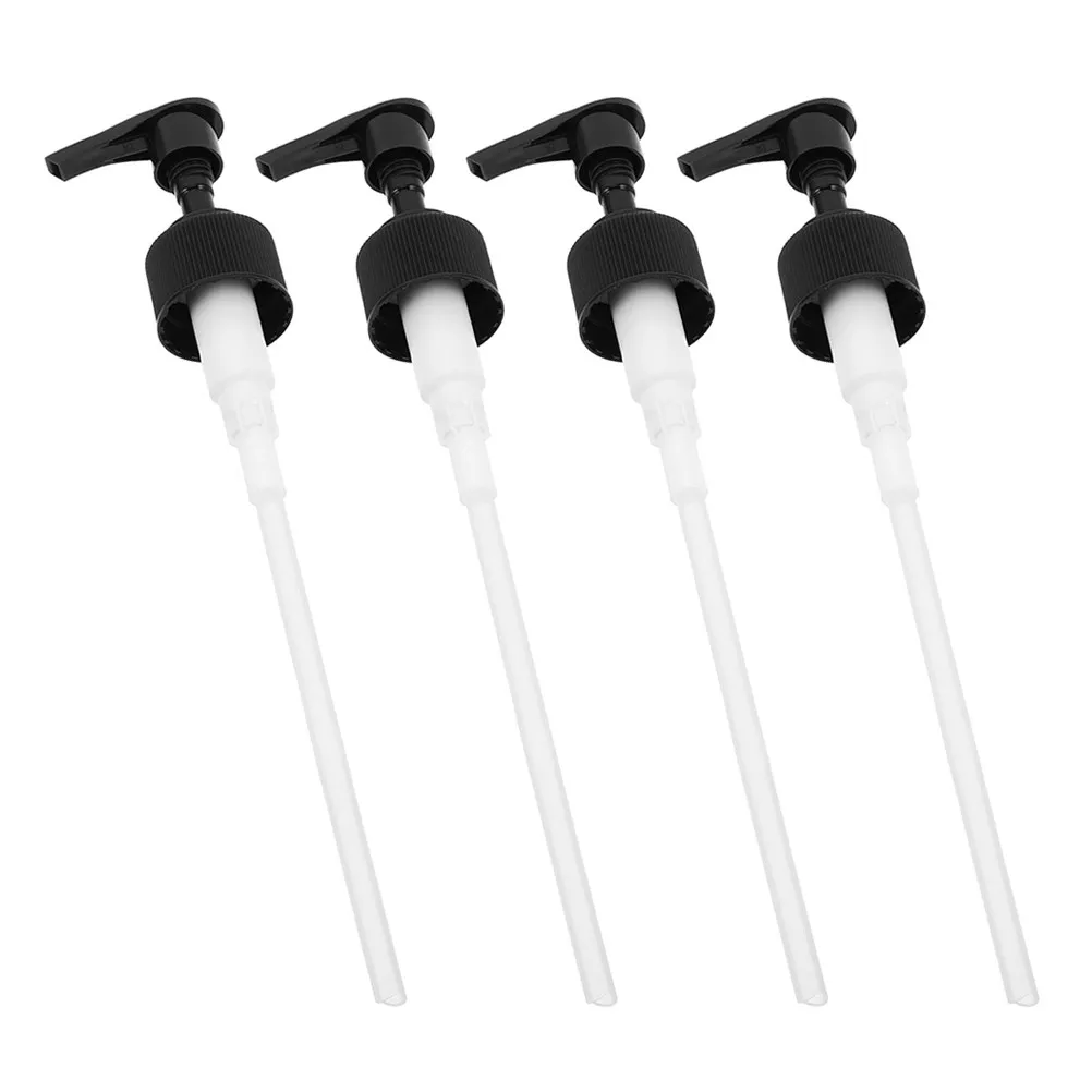 4Pcs Refillable Lotion Bottle Pump Head Replacement Press Pump for Soap Shampoo Dispenser Precise Control Bottle Attachment