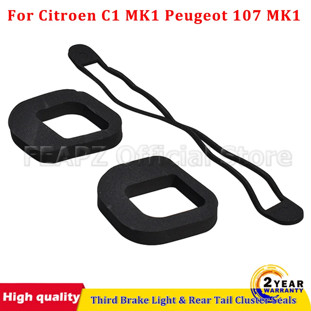 

3 шт. для Citroen C1 MK1 Peugeot 107 MK1 2005-2014, третий стоп-сигнал и задние уплотнения заднего кластера, комплект для фиксации утечек, автомобильные аксессуары