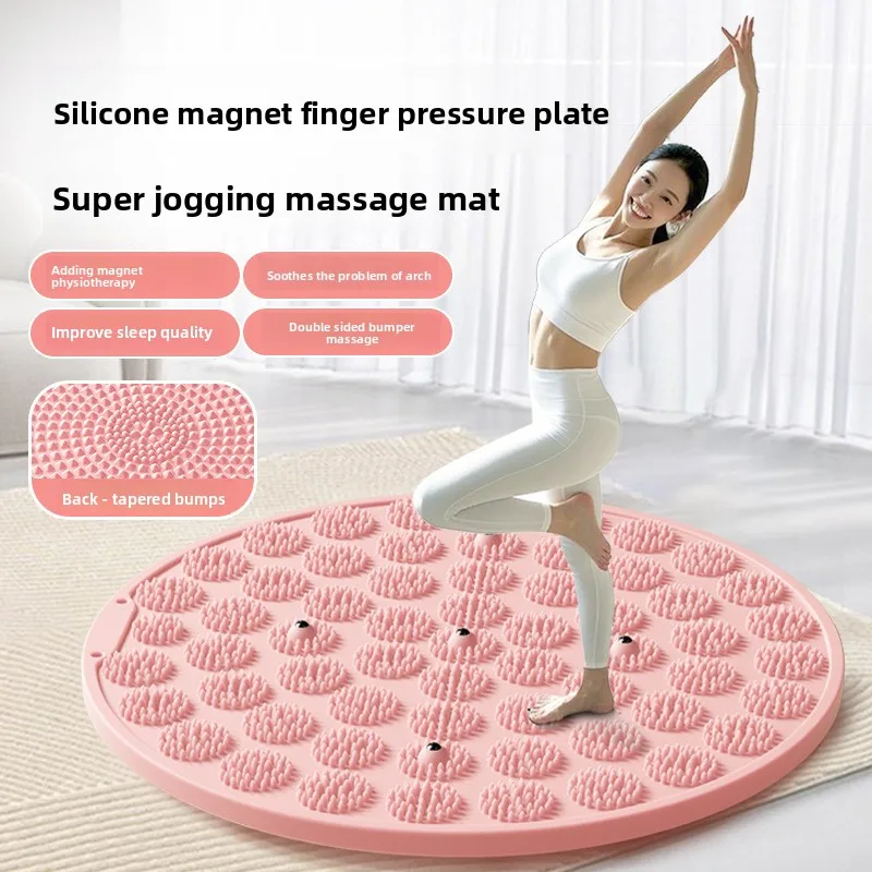 New Silicone Acupressure Plate Double-sided Treadable with Magnetic Therapy Home Thickened Super Jogging Meridian Massage Pad