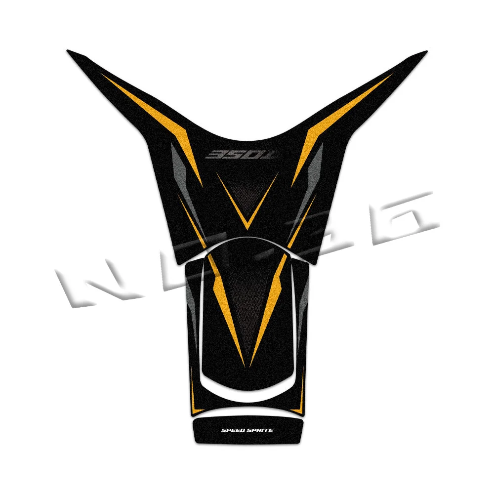 Conjunto de decalques de tração para proteção de tanque de scooter, adesivos para tanque de motocicleta, acessórios à prova d'água para zontes 350d 350 d