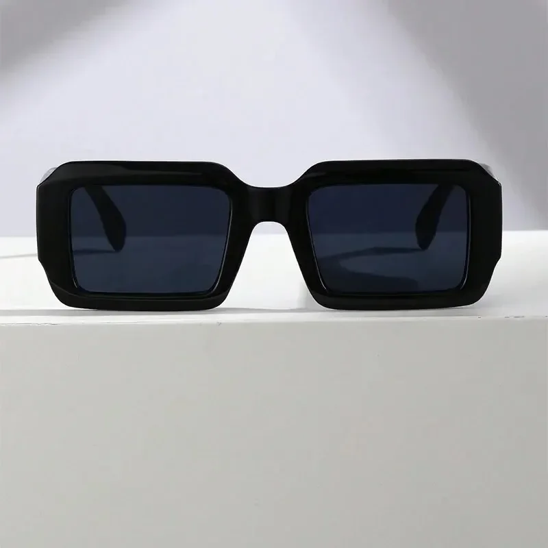 1PC Plastic Frame Rectangular Fashion Decorative Glasses Street Photography Daily Travel image 3