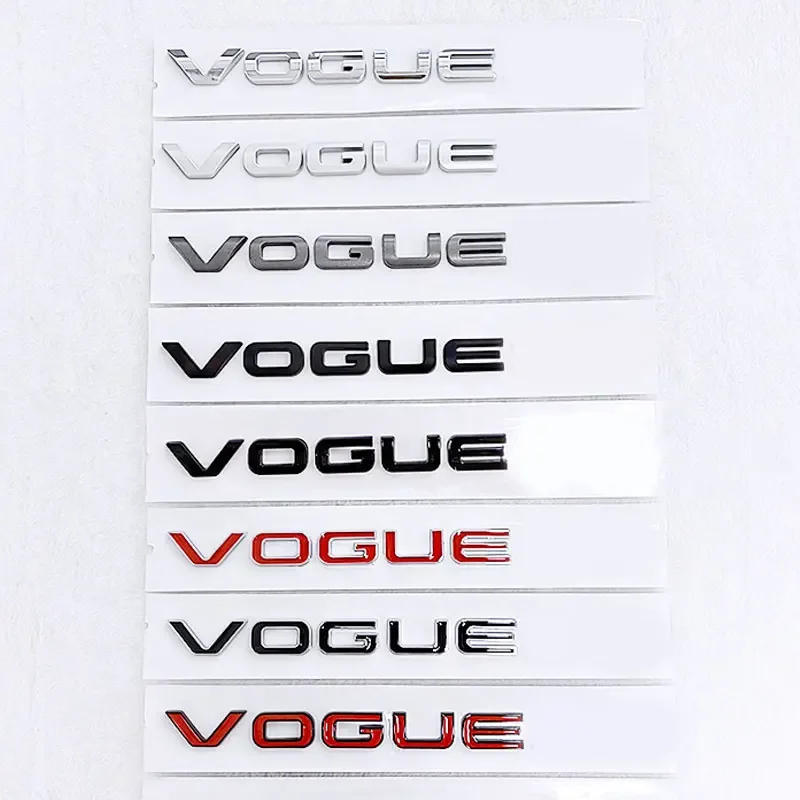 VOGUESE vogue badge Car stickers for L R R R VOGUE  Executive Extended Rear boot refit logo trunk decorated original accessories