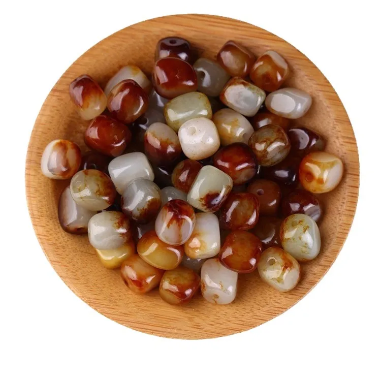 

Натуральный нефрит, бусины из необработанного нефрита для изготовления ювелирных изделий, браслет «сделай сам», ожерелье из бисера, подвески, бусины из нефрита Hetian, аксессуары