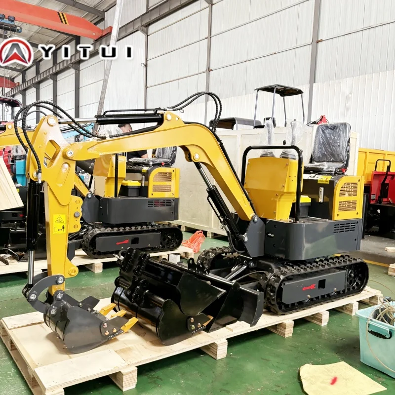 حفار زاحف هيدروليكي صغير مخصص 1.2 طن مع مرفقات متعددة (كسر/مغطى) للهندسة الخارجية #5