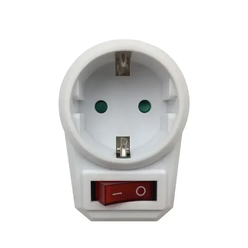 European Conversion Plug 1 to 1 Way Power Adapter Adaptor with 16A 250V EU Travel Socket