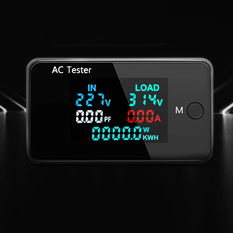 6 w 1 podwójne napięcie Tester wyświetlacza 0-500V woltomierz 0-100A cyfrowym amperomierzem wykrywacz zasilania Monitor Regulator napięcia