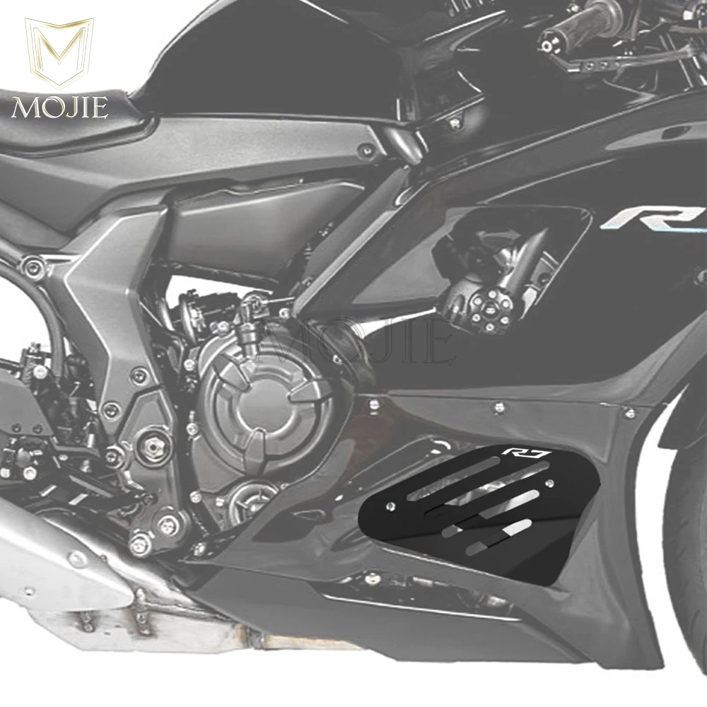 Motorcycle Accessories Front Exhaust Pipe Muffler Protector Shield Cover For Yamaha YZF-R7 YZFR7 YZF R7 2021-2022-2023-2024-2025