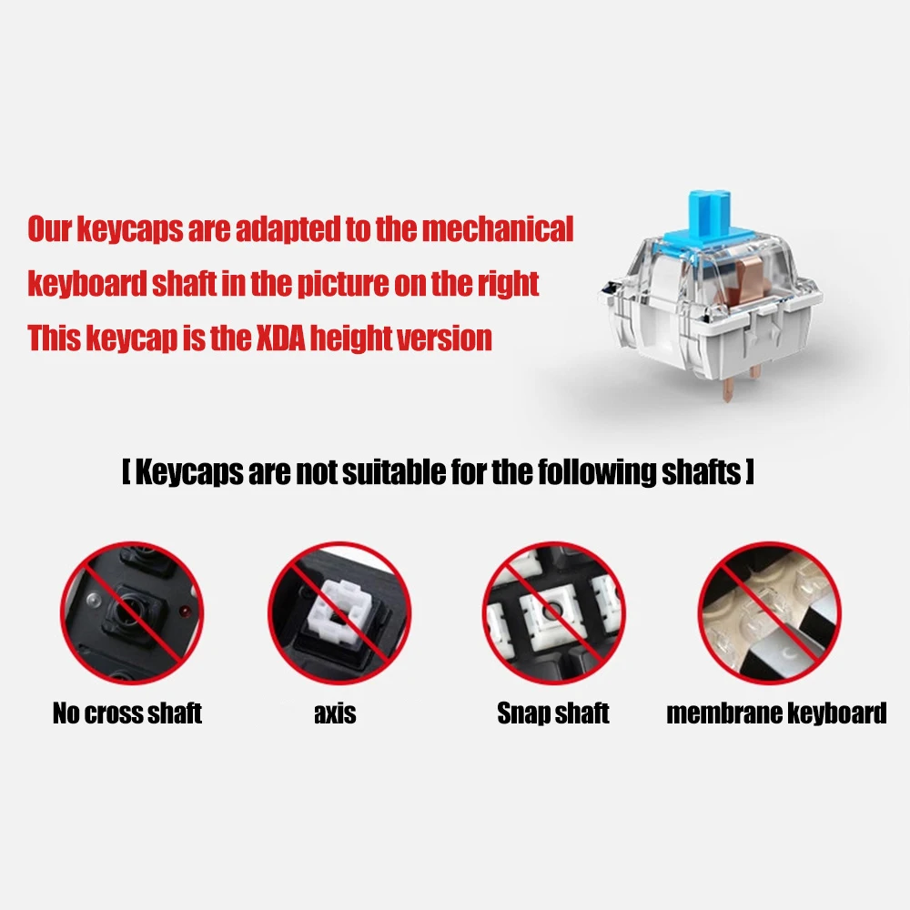 New XDA Keycap 131 PBT Keycaps English Korean keycaps For MX OUTEMU GATERON Switch 104/87/61 Mechanical Keyboard