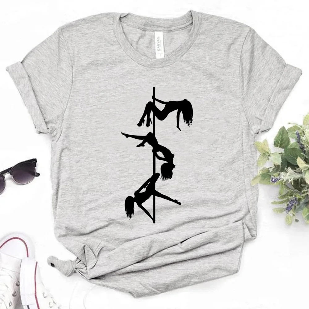 Poledance t shirt women graphic streetwear tshirt girl y2k comic anime clothes