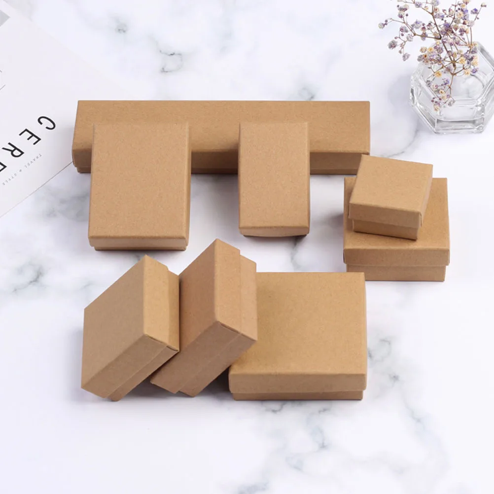 

6Pcs Small Jewelry Box Gift Set for Earrings Rings Necklaces Storage Holder Compact Travel Case with Sponge Safe Protection