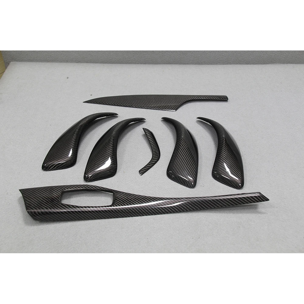 For BMW 1 Series F20 F21 2012-2017 Carbon Fiber Interior Trim LHD Only Version B Carbon Car Overlay Moulding Cover Interior Kits
