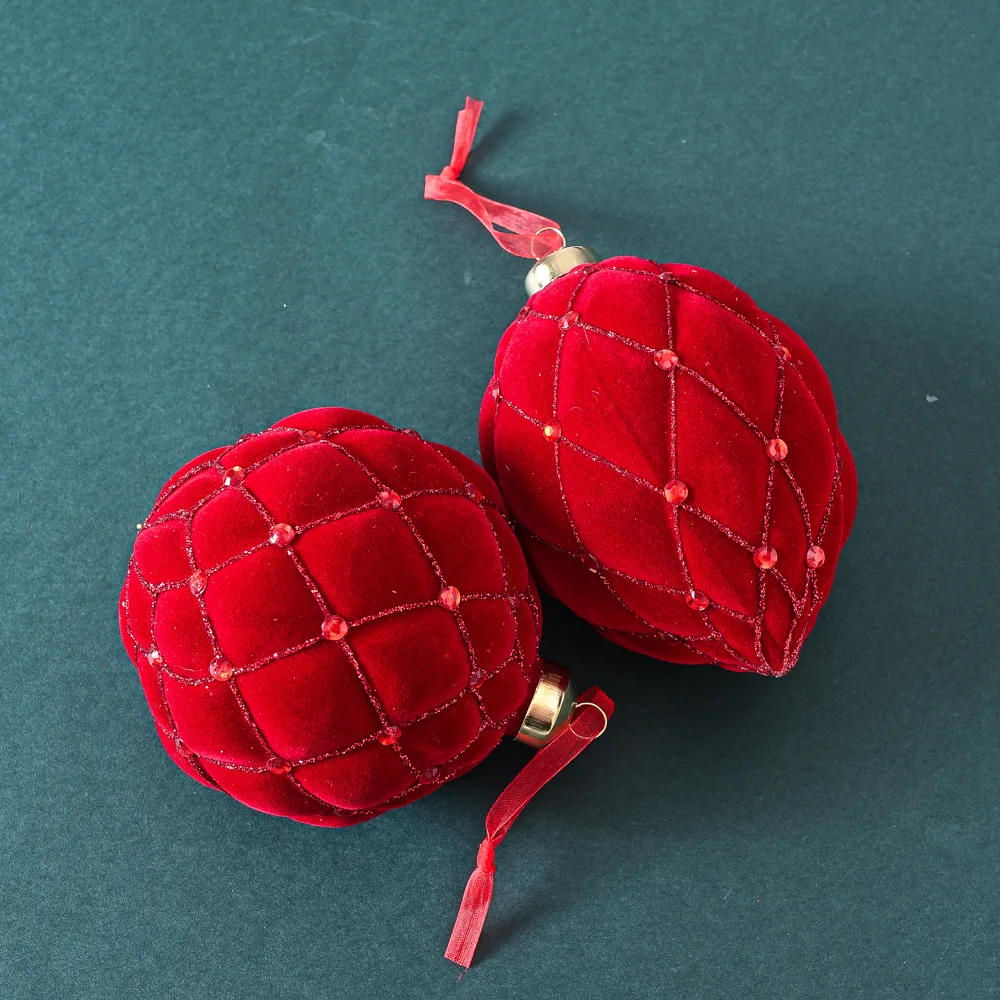 Red Glass Ball Christmas Ornaments, Xmas Tree Decoration, Adornos Natal, New Year, Sale, 2025