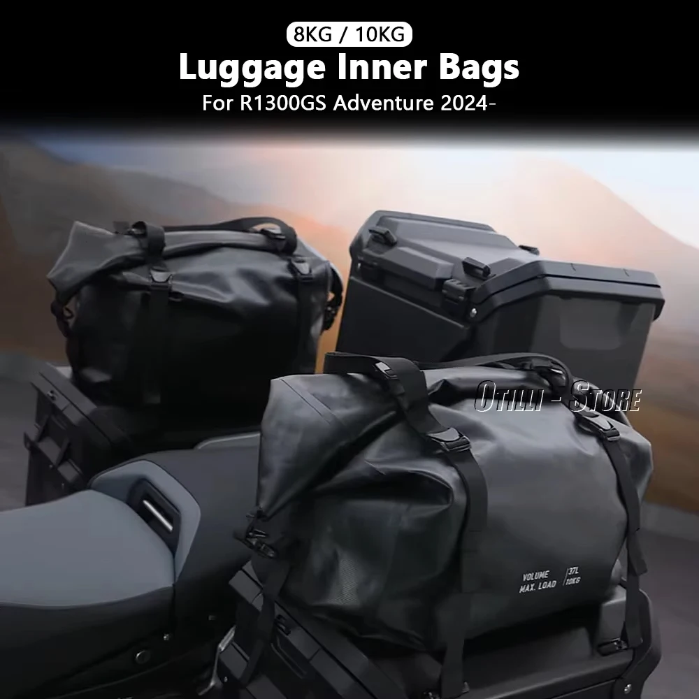 Borsa interna per custodia laterale per bagagli neri per moto per BMW R1300GS ADVENTURE R 1300 GS Adventure 1300GSA Borse per bauletto in alluminio