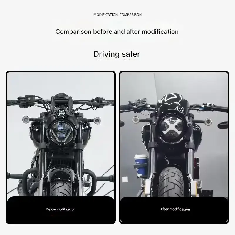 【Precise Fit】Upgraded 5.75-inch headlights for VOGE CU625 fairing and windshield accessories