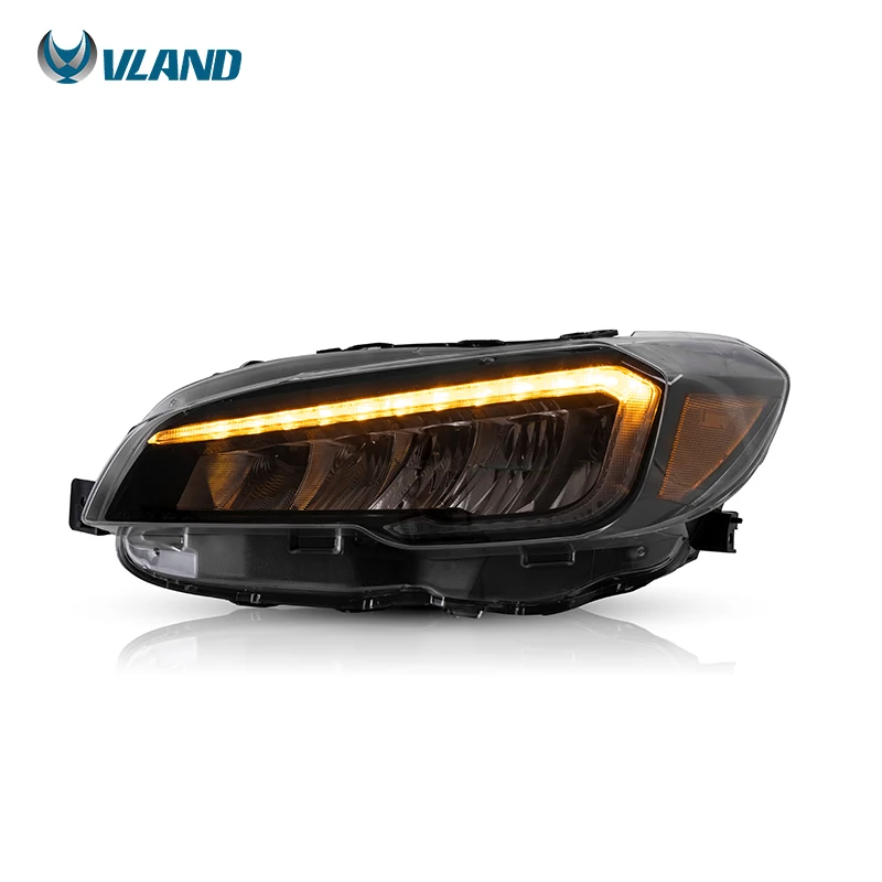 LED Headlight Assembly With Sequential Turn Signal DRL Auto Replacement Lamp Fit For Subaru WRX Base Limited STI 2015-2021
