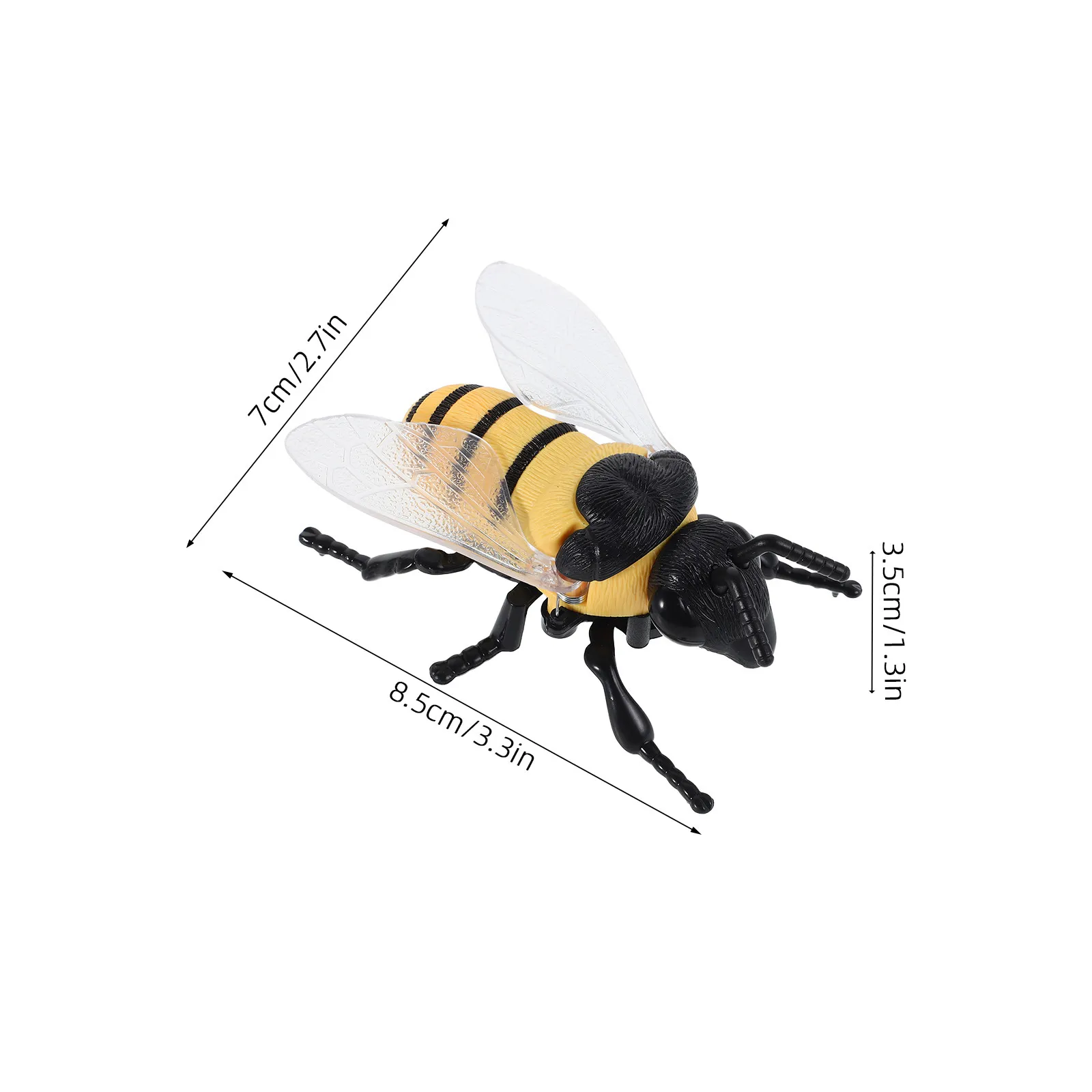 Wind Up Realistic Walking Bee Animal Figure for Kids Birthday and Classroom Prizes Creative Novelty Insect Bee Party Favors