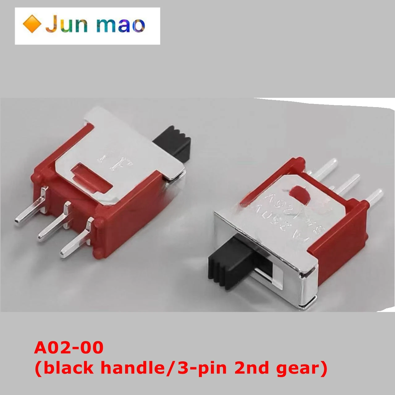 1PCS SS1-0-102-Q-N-RS small toggle switch black handle toggle switch 3-pin two speed sliding power switch