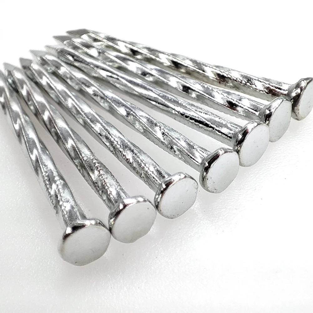 2''-1/2'' clavos corrugados galvanizados para chapa de acero corrugated twisted galvanized round steel nail