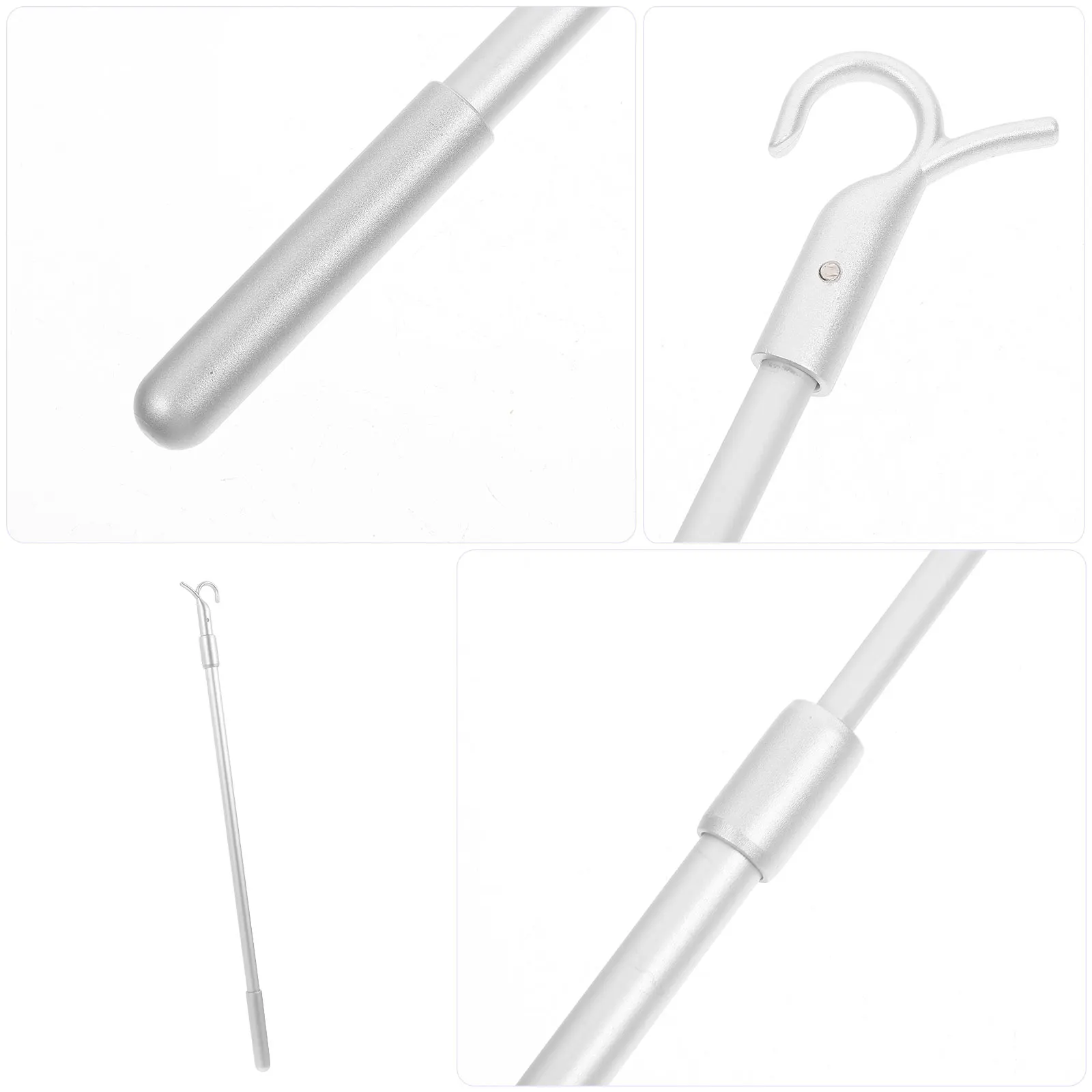 

Lightweight Adjustable Vertical Blinds Rod Aluminum Alloy Curtain Pull Wand Replacement with Hook for Drapery Drapery Pull Rod