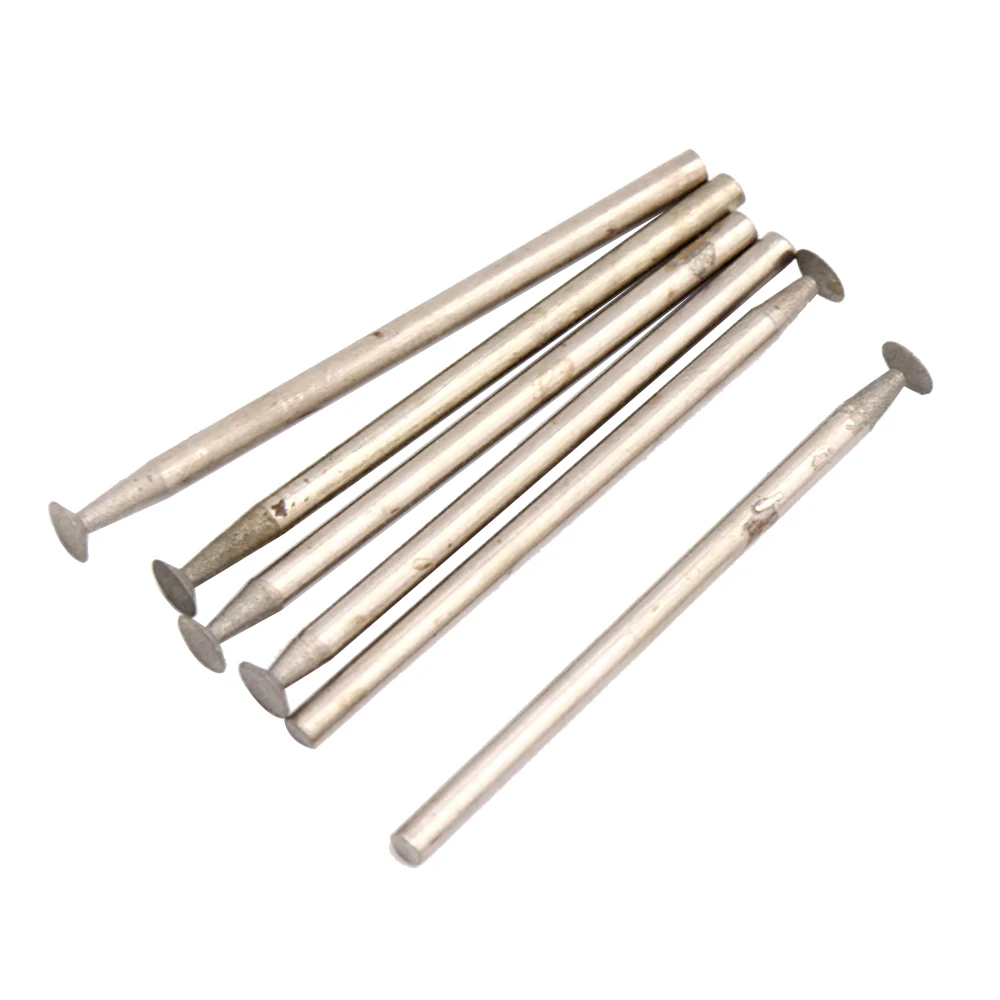 เพชรบด Burr 2.35Mm Shank เข็มจุดแกะสลักขัดกระจกแก้วหินหยกเจาะสว่านโรตารี่เครื่องมือ