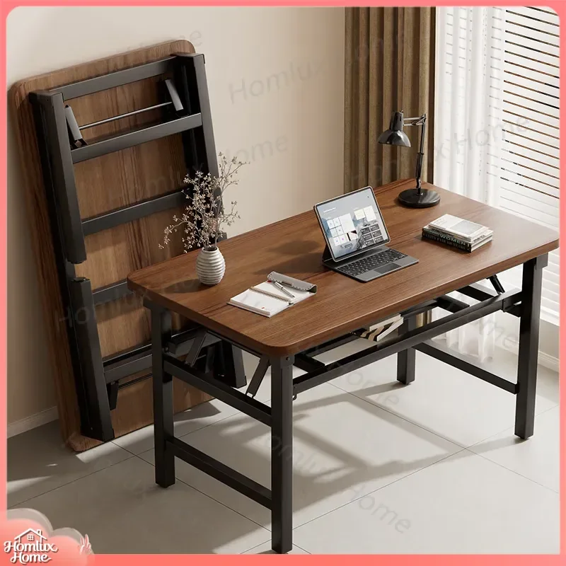 Folding Table for Small Apartment Bedroom Desk Modern Simple Household Dining Negotiation Rectangular