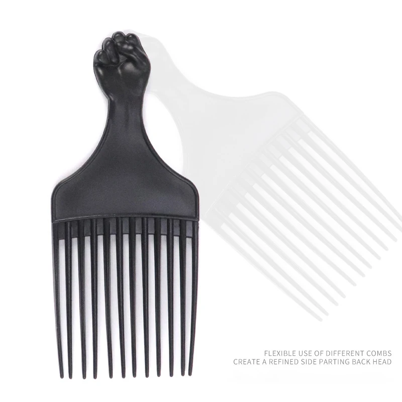 

Инструменты для укладки волос для женщин и мужчин, расческа с широкими зубьями, вилка, расческа, вставка для волос, пластиковая расческа для вьющихся афро