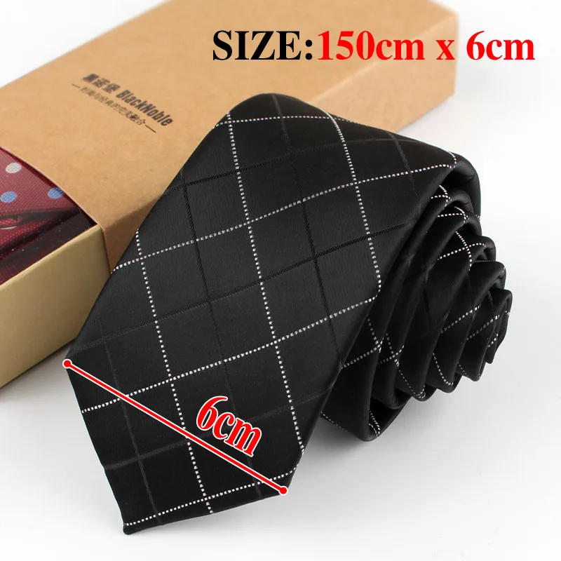 Corbata estrecha versión coreana para hombre, atuendo formal de 6cm, trabajo de negocios, corbata de boda profesional, corbata informal de punto negro, corbata de moda