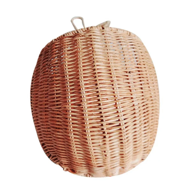 

ABAH-2X Rattan Pear Shape Storage Basket Handmade Fruit Organizer Wicker Organizer Baby Room Nursery Decoration