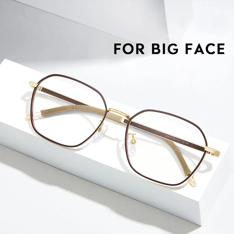 

KANSEPT Big Face Reading Glasses Woman Sunglasses Man Men Myopia Eyeglasses Photochromic Lunettes De Lecture Eyeglass Frames