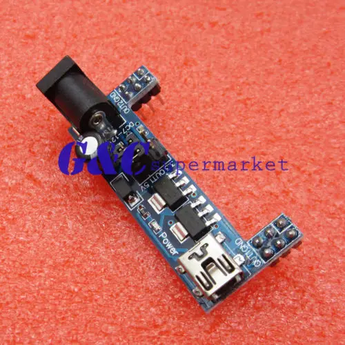 MB102 Breadboard Power Supply Module 3.3V 5V Solderless mini usb diy electronics