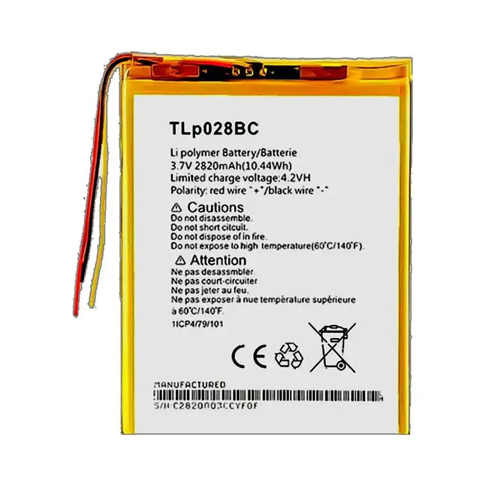 

Нан для Alcatel Tab Pixe 3, сменный аккумулятор премиум-класса для ноутбука Tlp028bd Tlp028bc