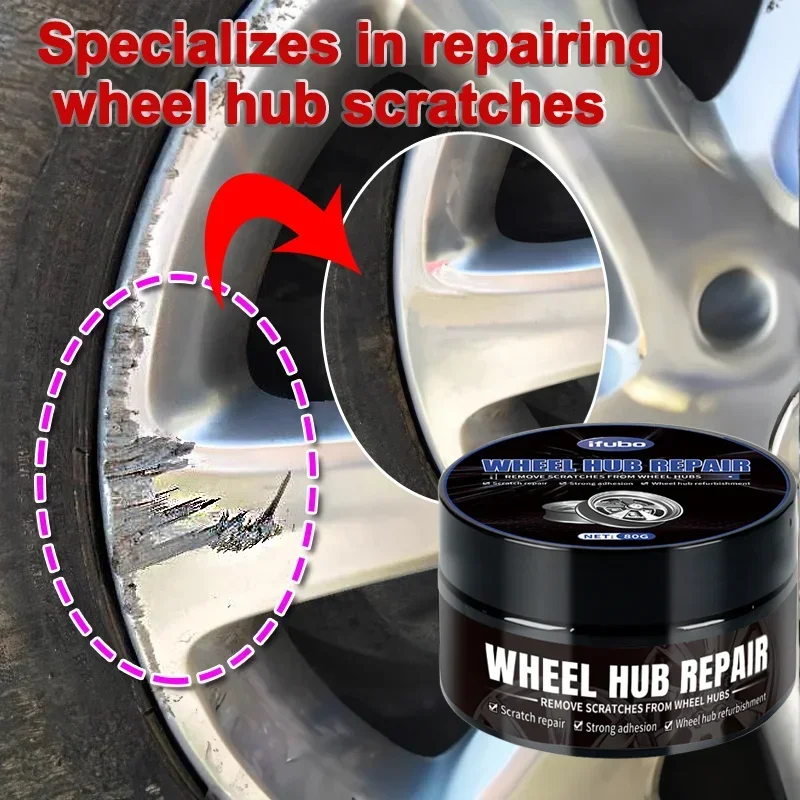 Wheel Scratch Repair Wax Car Tire Detail Repair & Deep Care No Residue General Automotive Tools Maintenance Accessories