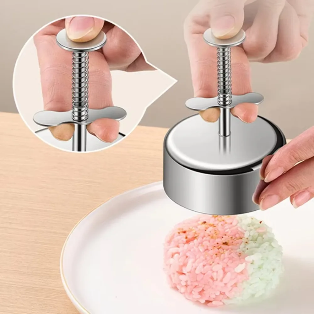 

Gifts Stainless Steel Sushi Mold Non-Stick Sushi Tool Burger Press Molds Easy to Release Hamburger Patty Maker