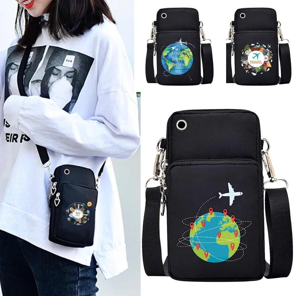 

Mobile Phone Bag Universal Samsung S21 S20/iPhone 11/acer Case Wallet Outdoor Sport Arm Purse Shoulder Bag Women Phone Pouch