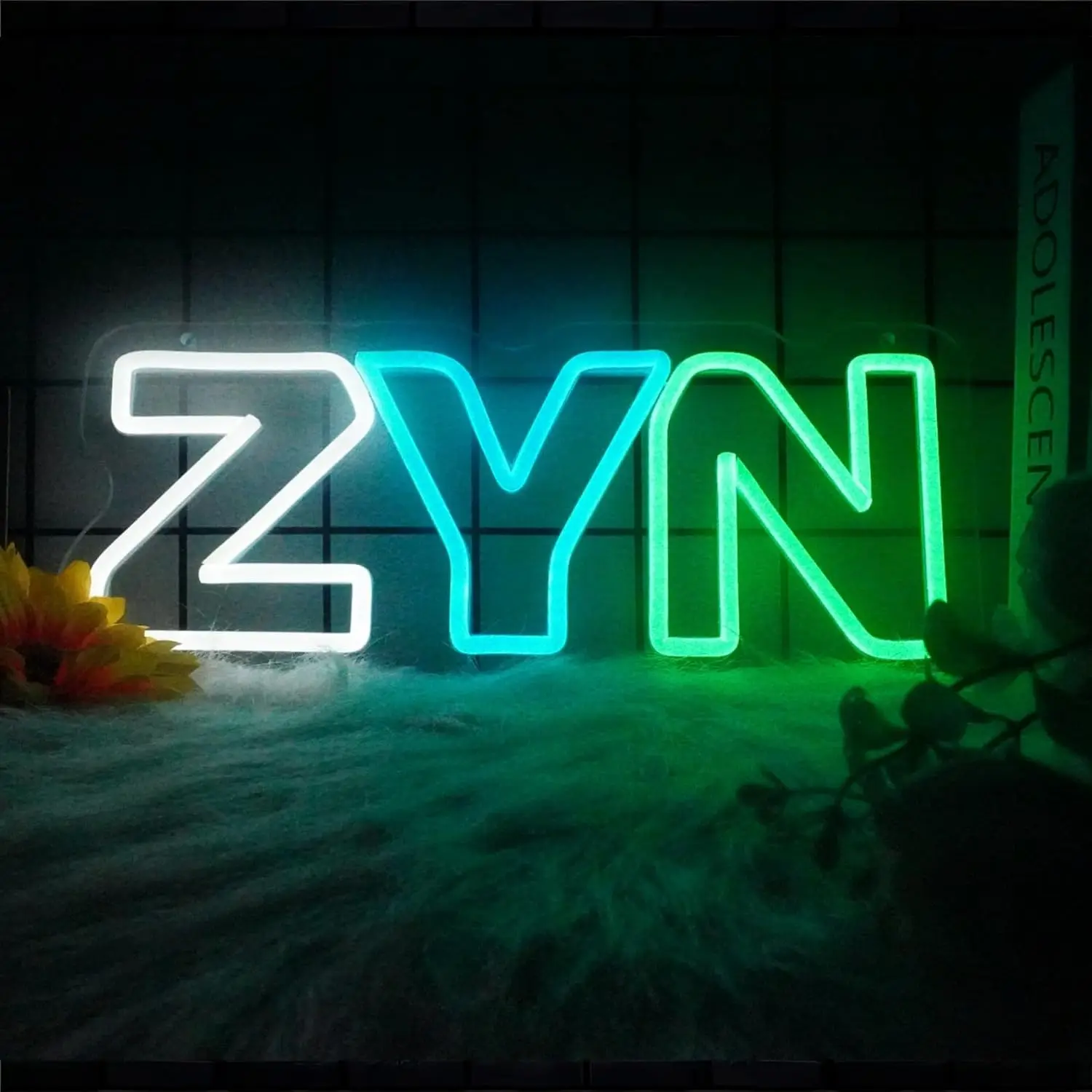 

Z.Y.N Neon Signs for Wall Decor LED Neon Light for Bedroom Business Man Cave Bar Pub Restaurant Christmas Gift Smoking Art Decor