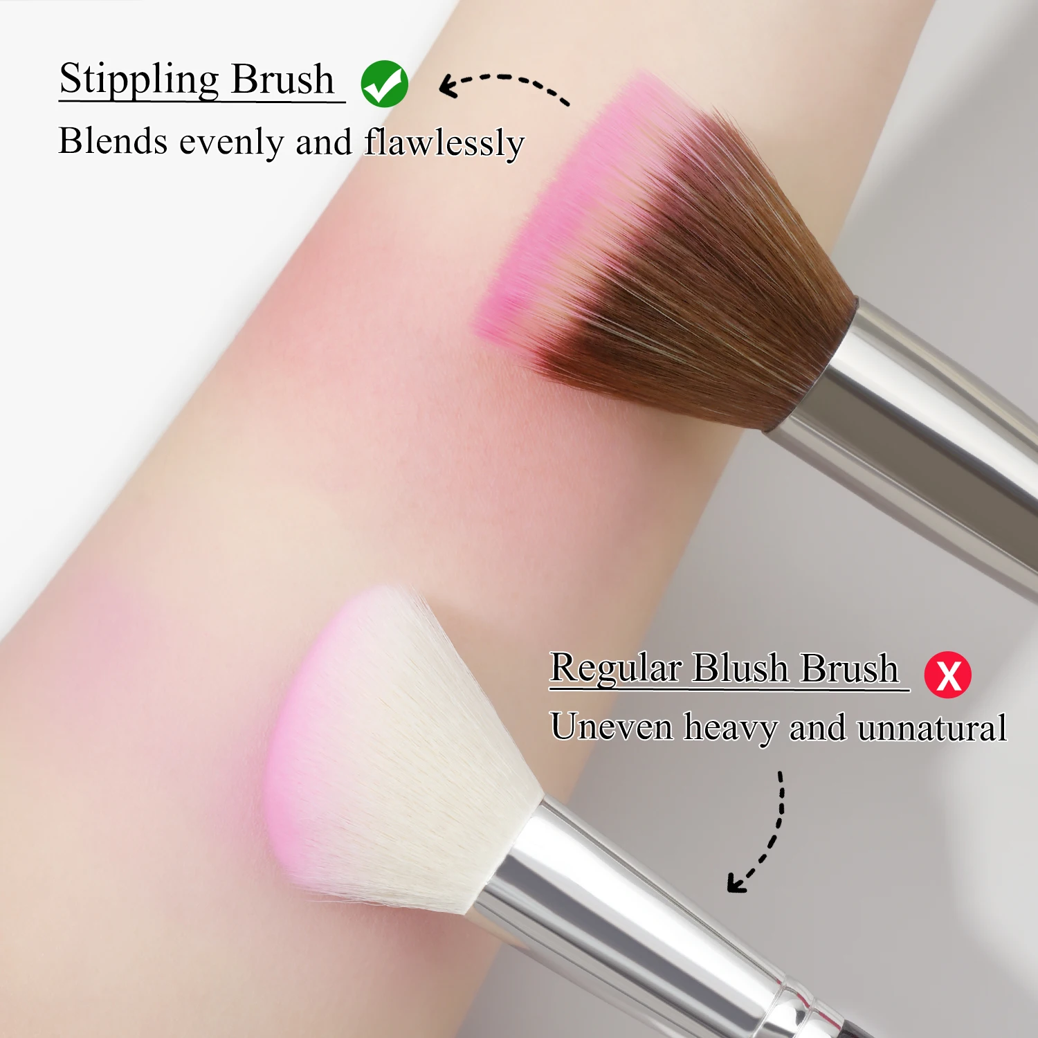 BEILI 1 piece makeup brush foundation brush concealer loose powder blush contour brush dense soft brush beauty tool