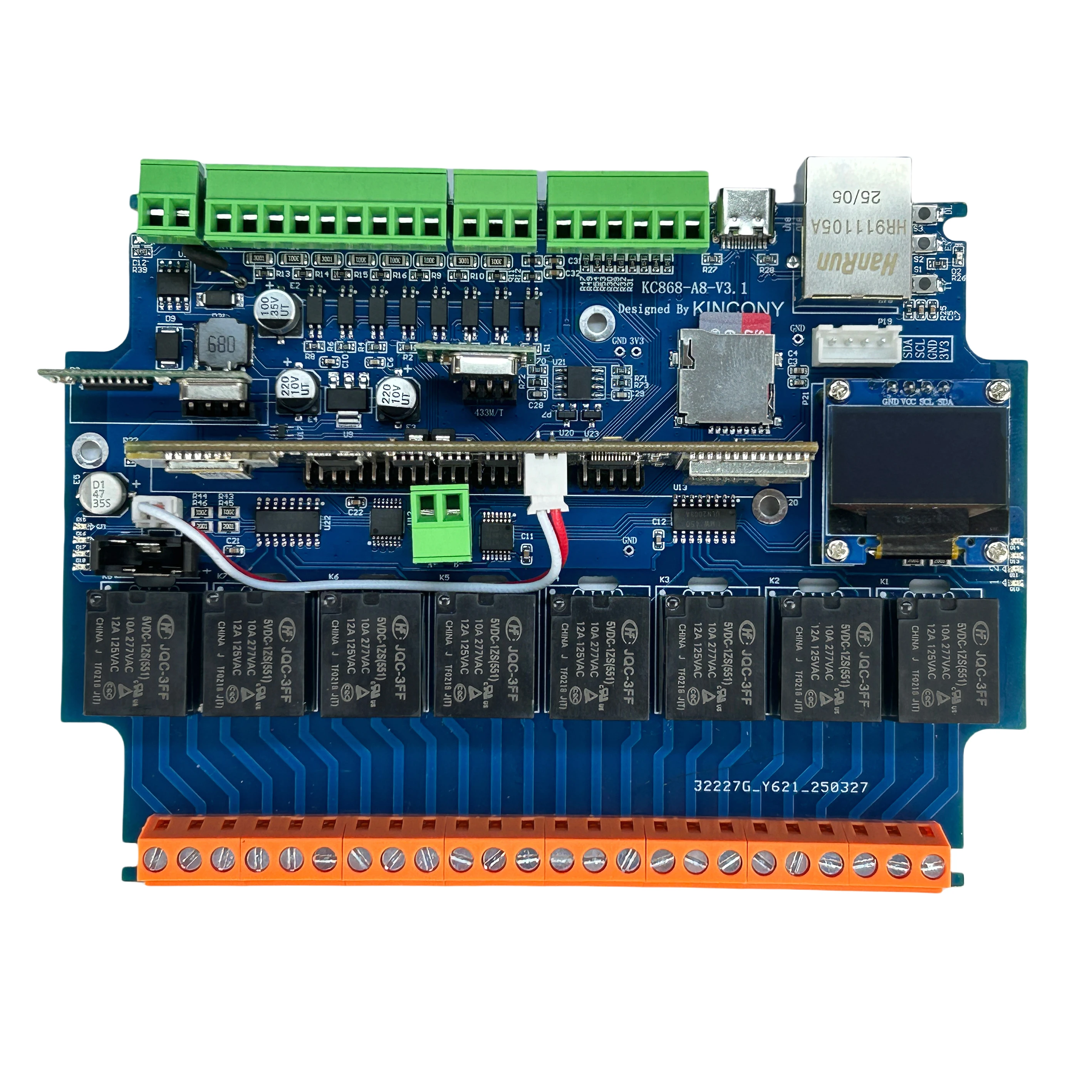 KC868-A8v3 ESP32-S3 8-kanałowy moduł przekaźnikowy ESPHome Home Assistant KCS V3 MQTT HTTP RS485 Modbus Inteligentny Dom DIY — zdjęcie produktu 2