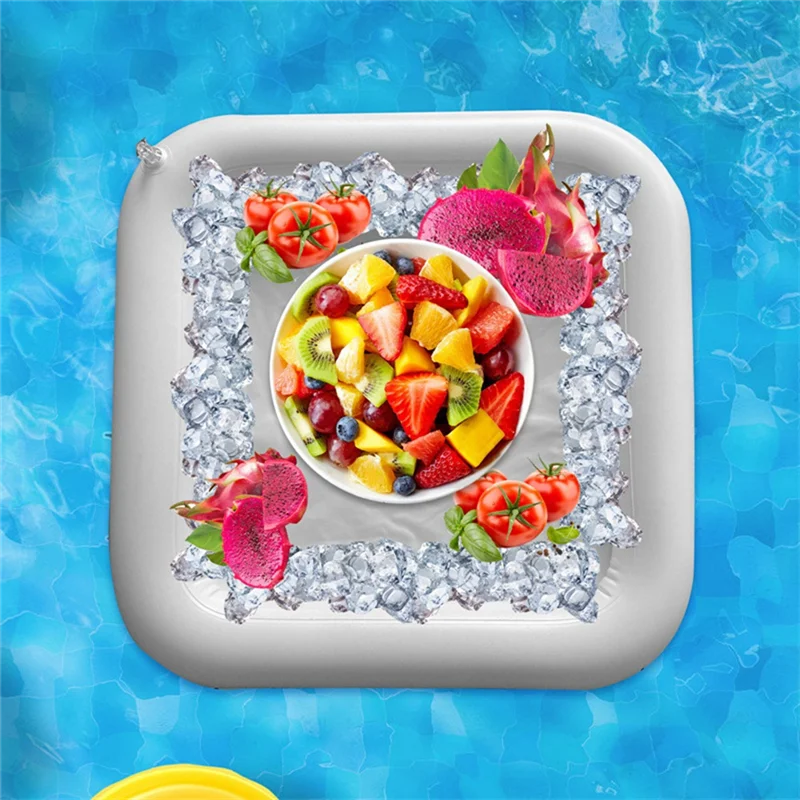 

YHOLI-2 шт. 24-дюймовый надувной сервировочный бар, надувной стол-холодильник для напитков, поднос для льда для бассейна для вечеринки, пикника и кемпинга