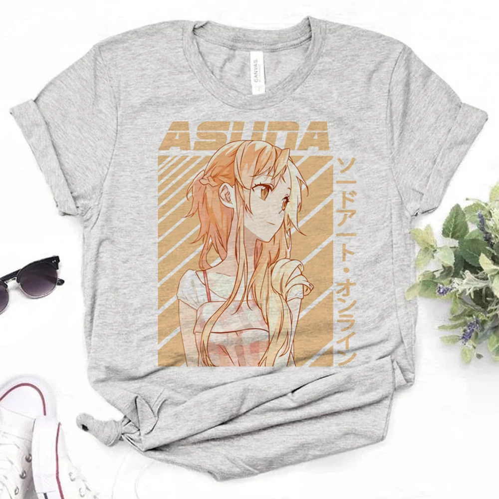 Sword Art Online t shirt women harajuku summer anime tshirt girl comic y2k clothing