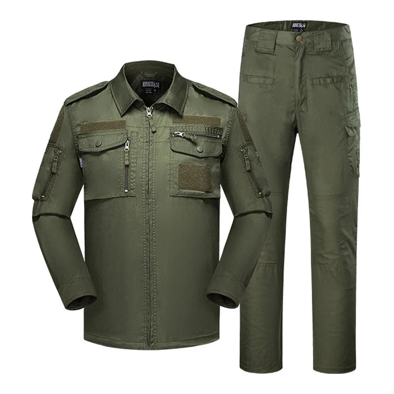 Herren Ripstop BDU Tarnanzug Langarm-Hemd und Hosen Set für Outdoor-Training, Airsoft, Paintball, Scharfschützen und Jagd – Detail 7