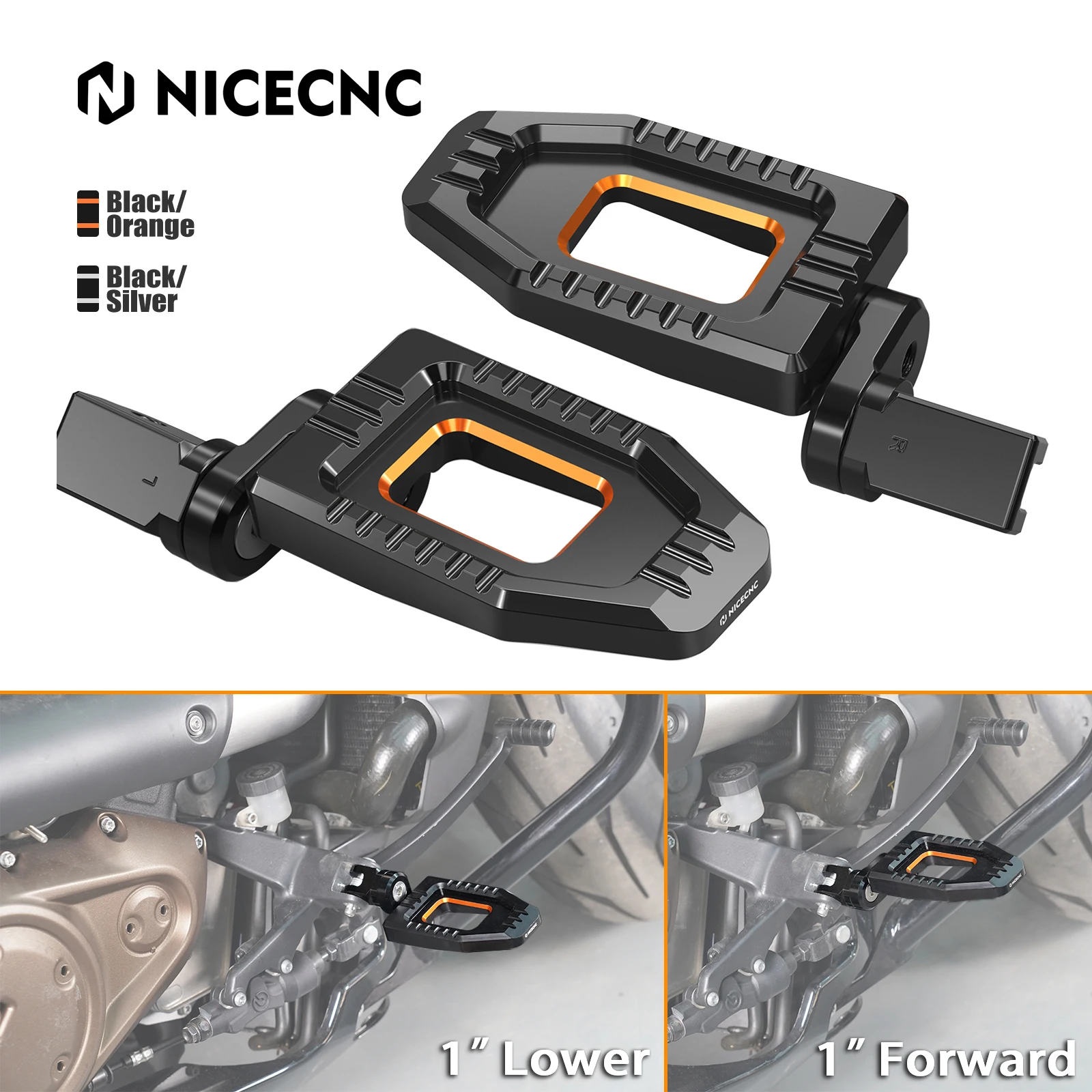 

1" Lowering Foorests Footpegs for Harley Sportster S Street Bob FXBB FXBBS 107 114 Low Rider/ST FXLR FXLRS Softail Standard FXST