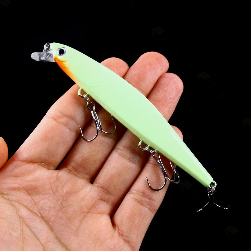 1pcs 13g/11cm Minnow Lure Wobbler Fishing Lure Artificial Jerkbait High Quality Hooks Shallow Diving Suspending