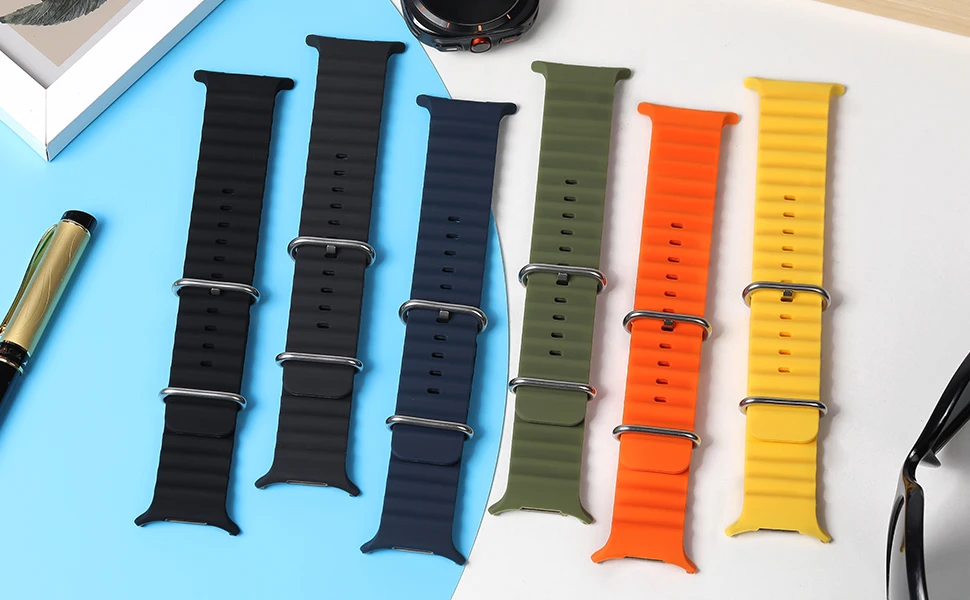 Ocean Band für Samsung Galaxy Watch 7 Ultra 47 mm Sport Silikonarmband Correa Gürtel für Samsung Galaxy Watch Ultra Armband 47 mm – Detail 3
