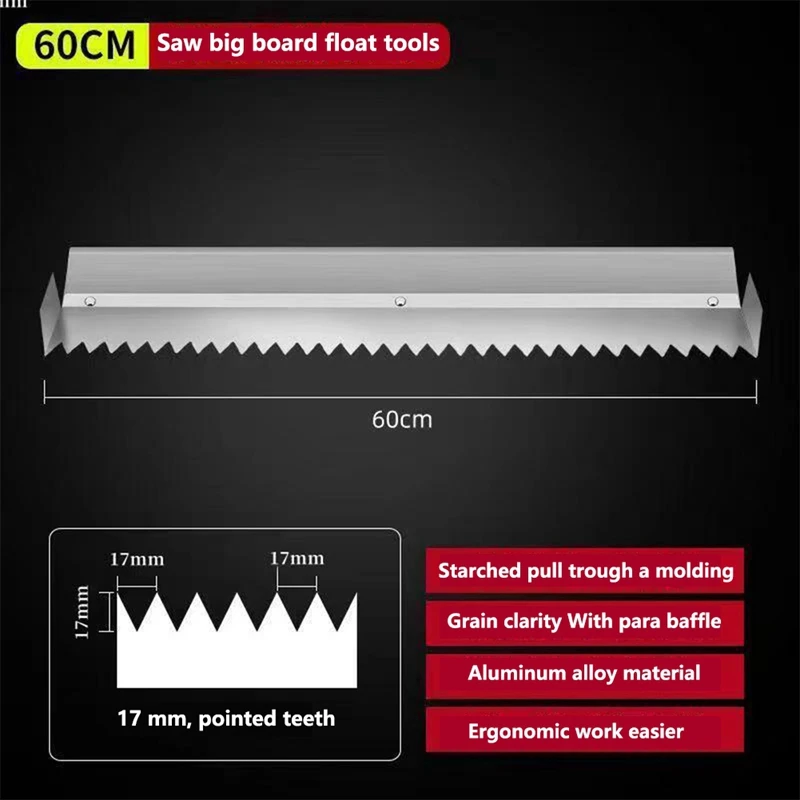 Plastering Trowel 10Mm Eye 600Mm Long Stainless Steel Adhesive / Mortar Tile Tool Construction